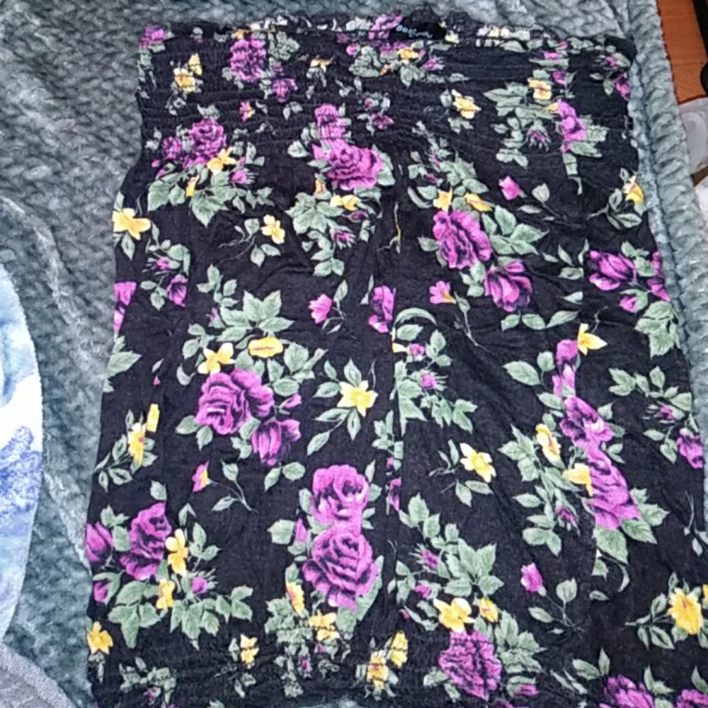 Strapless shirt